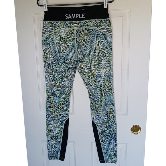 Nike Dri-Fit Running Leggings M SAMPLE multicolor hidden pockets drawstring - Picture 3 of 16